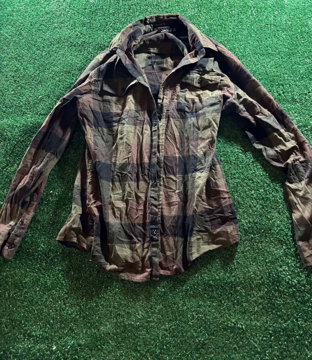 Burnside Plaid Button-Up Shirt, Medium